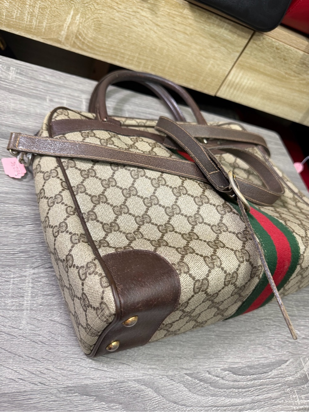 Gucci Vintage Sherry Line Business Tote with Strap - Picture 7 of 15